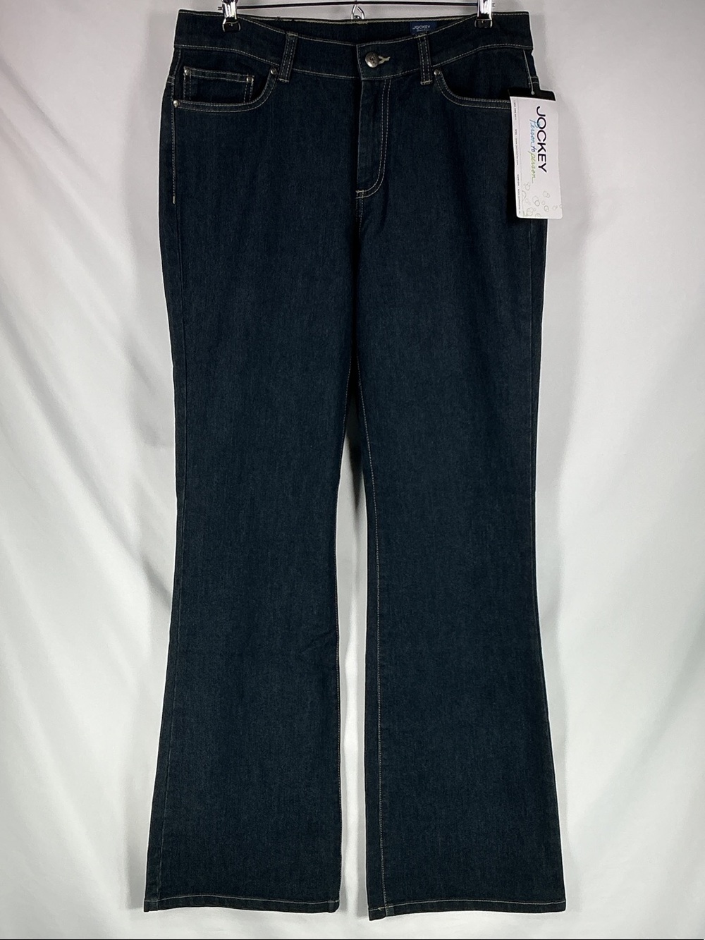 Jockey Person to Person Dark Indigo Denim Flare Jeans NWT Women's Size 10